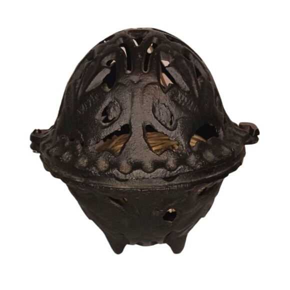 Antique Cast Iron Twine String Holder Footed Dispenser Mercantile Country Store - Picture 4 of 5